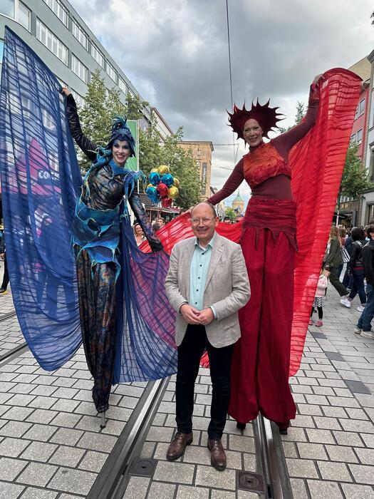Walking Act beim Stadtfest