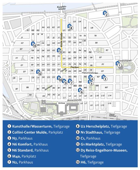 In diesen 13 City-Parkhäusern kann man 1/2 Stunde kostenfrei parken